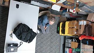 Slim Blonde Babe Shows Butterfly Tattoo and Gaping Pussy in Wild Display