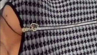 College girl begs for better grade with tits