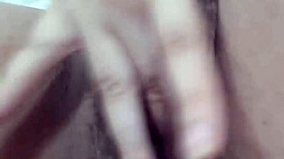 Pretty Asian Babe Plays with Tight Pussy