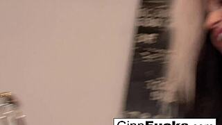 Hot Glass Toy Used Inside Two Wet Lesbian Pussies