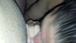 latina deepthroats big black cock with cumshot