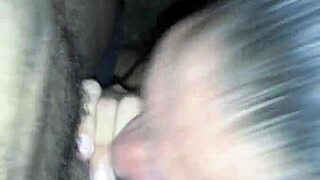 latina deepthroats big black cock with cumshot