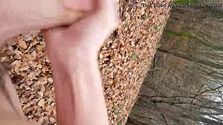Discover The Thrilling Contrast Of Outdoor Forest Masturbation In Nature