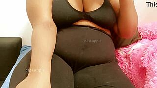 Erotic video featuring an Indian woman with large breasts