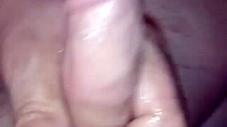 Look at that small cock cumming hard! Fat BBW masturbates solo.