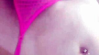 Cute girl with big tits and shaved pussy