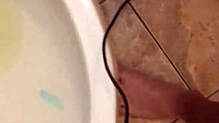 He PISSES in his UNDERWEAR and POURS blue SOAP on his DICK.