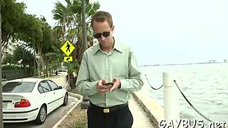 in these movie scenes, the gay guys are having intense sex together.