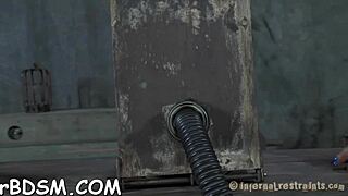 Tough woman uses wild toys on clit and anal.