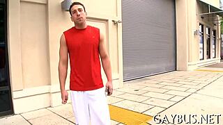 Homosexual men engage in raw gay sex.