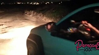 Menage a trois with a stranger leads to public nudity and danger