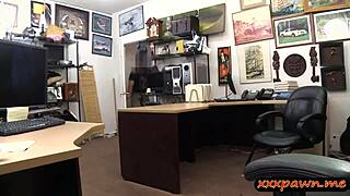 This busty blonde stripper is getting banged by the pawn man! 😏