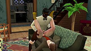 Gay group sex with anal play and monster cock