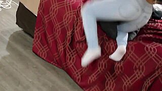 Asian Beauty In Socks Surrenders To Toe Devouring Fetish