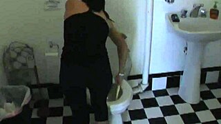 rebecca linares gives sloppy blowjob to monster cock