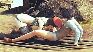 asian hentai 3d cartoon gets creampie from riding female soldier