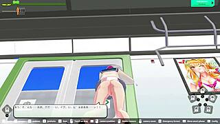 Creampie And Squirting In Loop Train H-Game Elevator Scene.