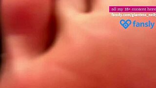 Giantess Dreams of Crushing a Tiny Man in POV