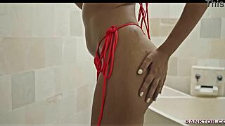 sanktor 111 playmate with natural tits is masturbating solo in erotic scene