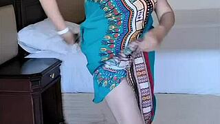 Mariaold milf flaunts her large natural breasts