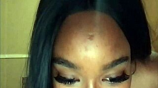 sexy ebony webcam girl performs live