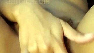 hot aninha cumming with anal plug moaning deliciously hairy pussy. watch her orgasm intensely