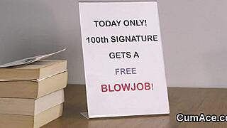 randy doll, get that cumshot on your face and eat all the jizz from the blowbang bukkake!!