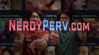 slutty amateur tricks nerds into getting steamy head action