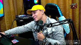 hey, did ya see bruna carlos strip naked for the host and show off her natural tits?