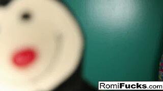 i'm romi rain, and i suck this fat cock so hard, it's making me cum!