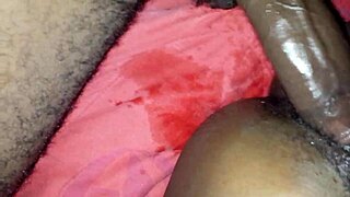 Ebony Wife Squirts Hard During Fucking!