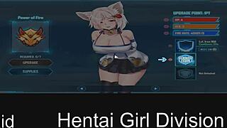 hentai girl takes on division in this fun game