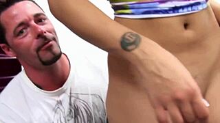 Watch this beautiful babe undress, she's such a horny slut 😍