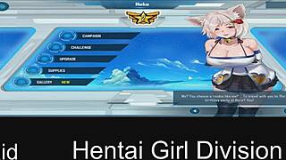 hentai girl takes on division in this fun game