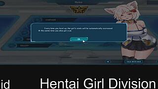 hentai girl takes on division in this fun game