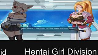 hentai girl takes on division in this fun game