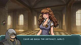 Hogwarts Blowjob Scene With Blonde And Brunette In Hentai Style