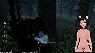 Solo livestreamer's steamy session with sex toys and video game
