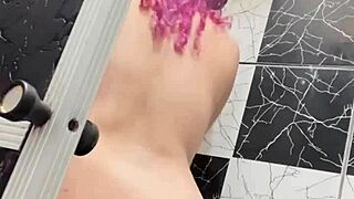 Sko Ella Showers Off Her Tits And Pussy