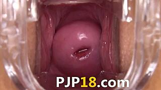 hey, wanna see my hard cunt dildoing up close?