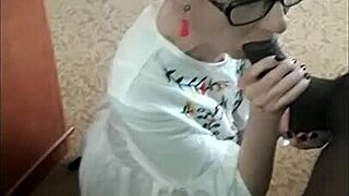 Descriptive interracial scene with massive black cock attempting impregnation.