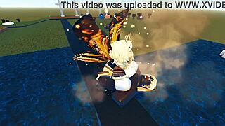 Godzilla vs Mothra in an Epic Roblox Sex Battle with Wild Hentai Action