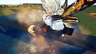 Godzilla vs Mothra in an Epic Roblox Sex Battle with Wild Hentai Action