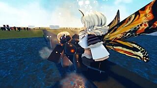 Godzilla vs Mothra in an Epic Roblox Sex Battle with Wild Hentai Action