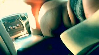 interracial couple pulls over for some ass fun