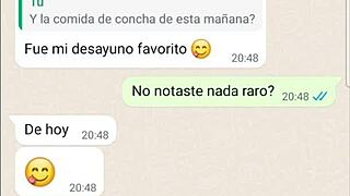 Intimate conversation with my girlfriend on our bed