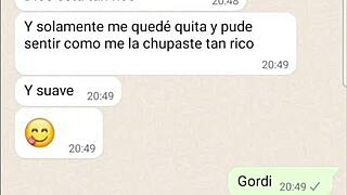 i was talkin to my latina girlfriend bout our fuckin on the phone