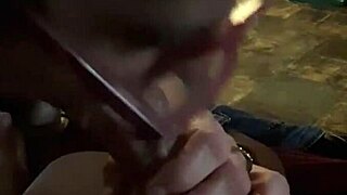 Deepthroating my step brother's big cock in POV with small tits