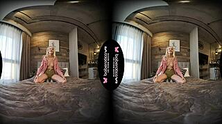 Mika, a naughty blonde solo performer, indulges in erotic adventures in virtual reality