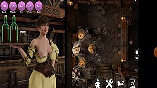 in corruption town, agnes returns with her big tits and ass